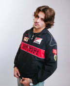 BLACK FERRARI F1 JACKET