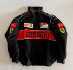 BLACK FERRARI F1 JACKET
