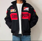 BLACK FERRARI F1 JACKET