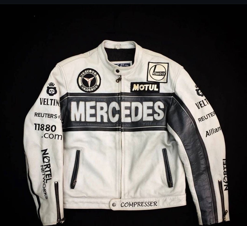MERCEDES AMG LEATHER RACER JACKET