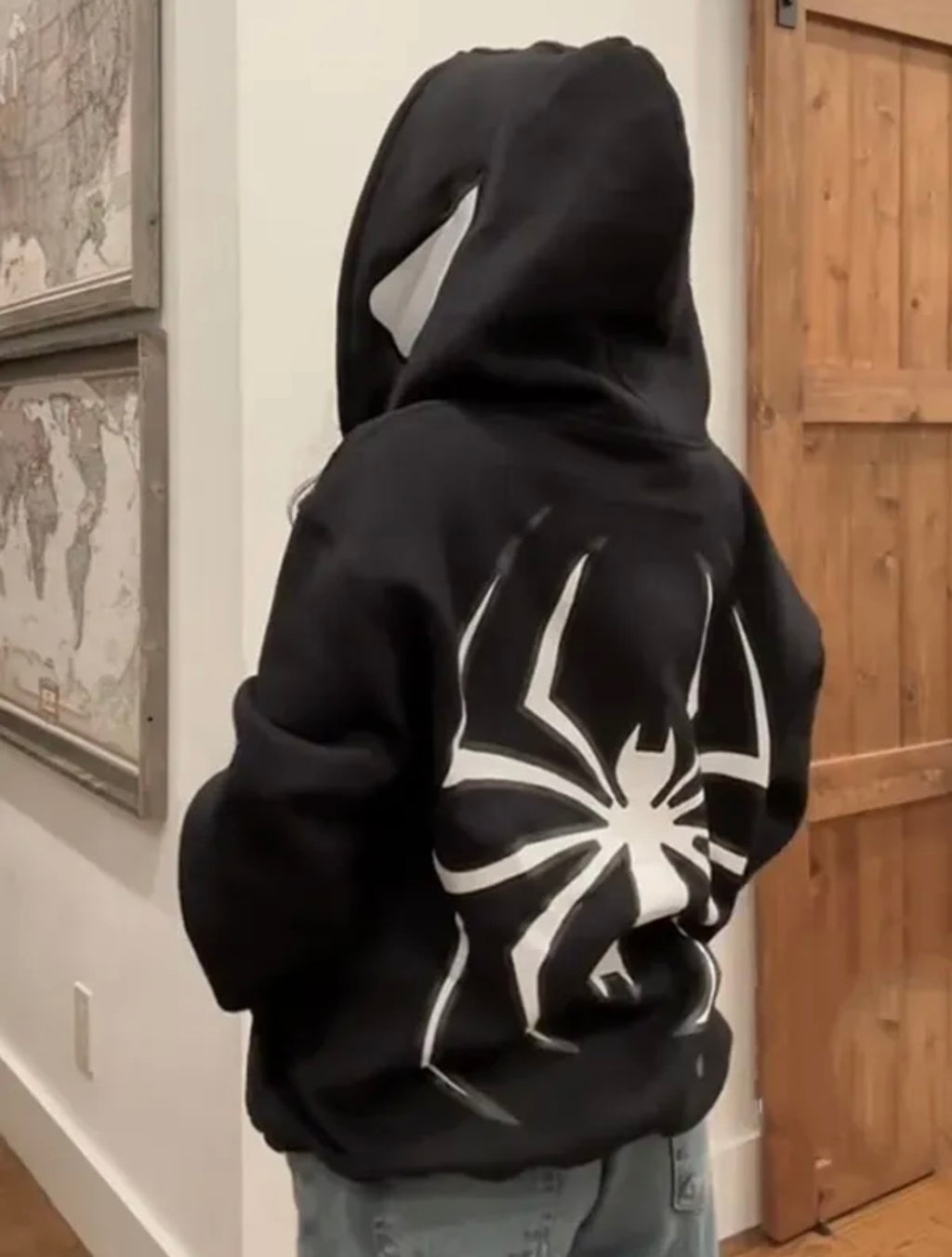 Black Spider-Man Zipper Jacket