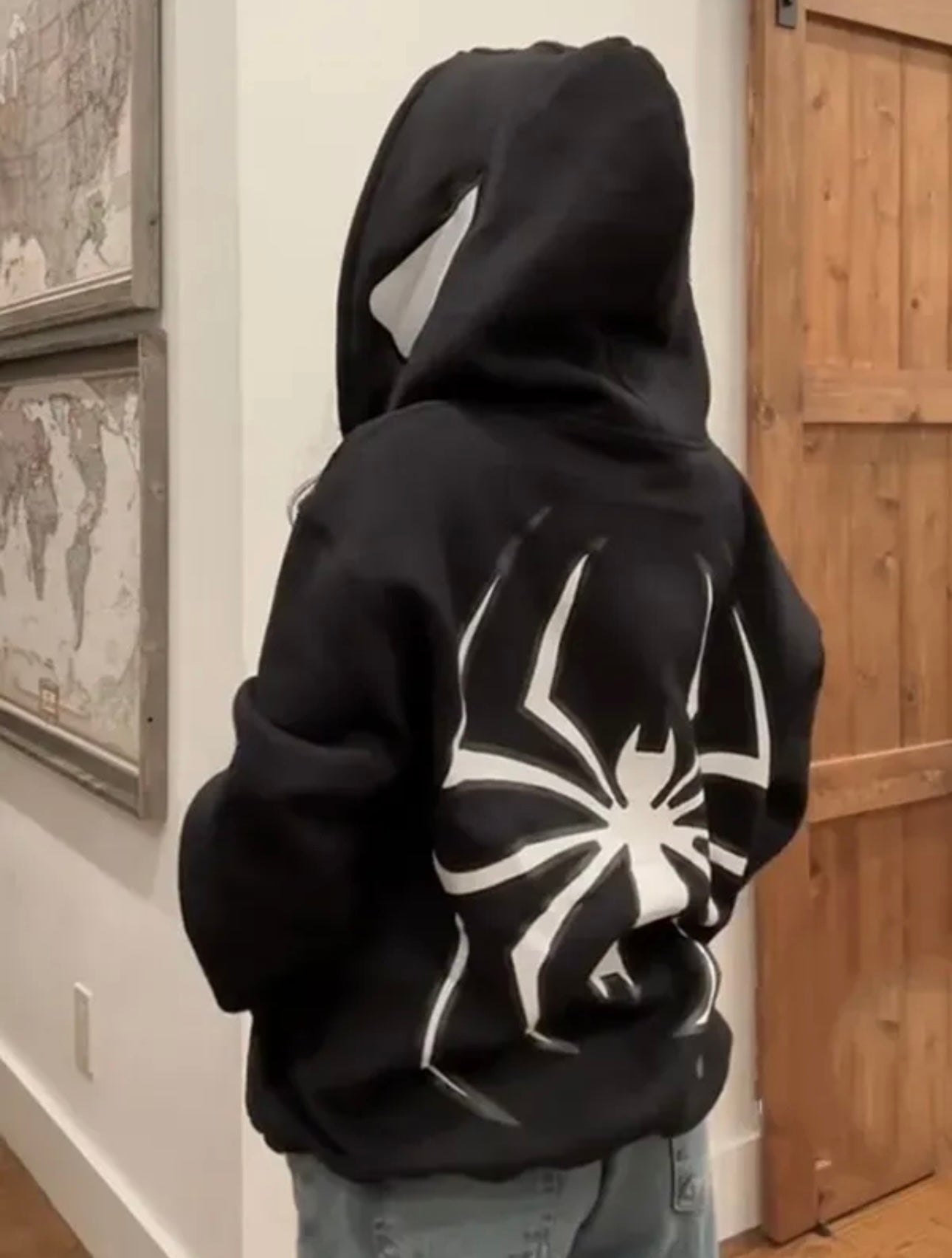 Black Spider-Man Zipper Jacket