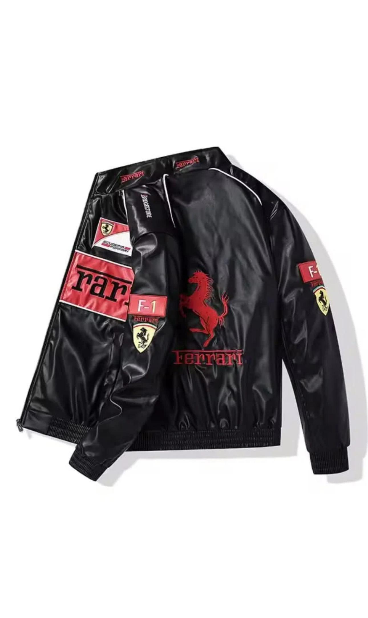 Ferrari Premium Leather Racing Jacket